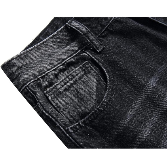 AMABCDET Men’s Ripped Jeans Relaxed Fit Distressed Destroyed straight Leg; Sz 40 - Picture 7 of 13